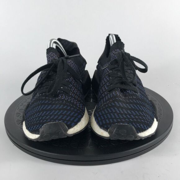 Adidas NMD R1 STLT Primeknit Blue Athletic Running Shoes AC8326 Women’s Size 9 - Picture 2 of 12